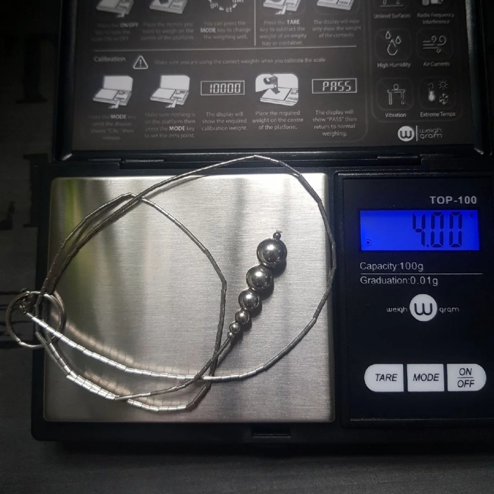 Sterling Liquid Loop Through Necklace - image 6